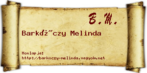 Barkóczy Melinda névjegykártya